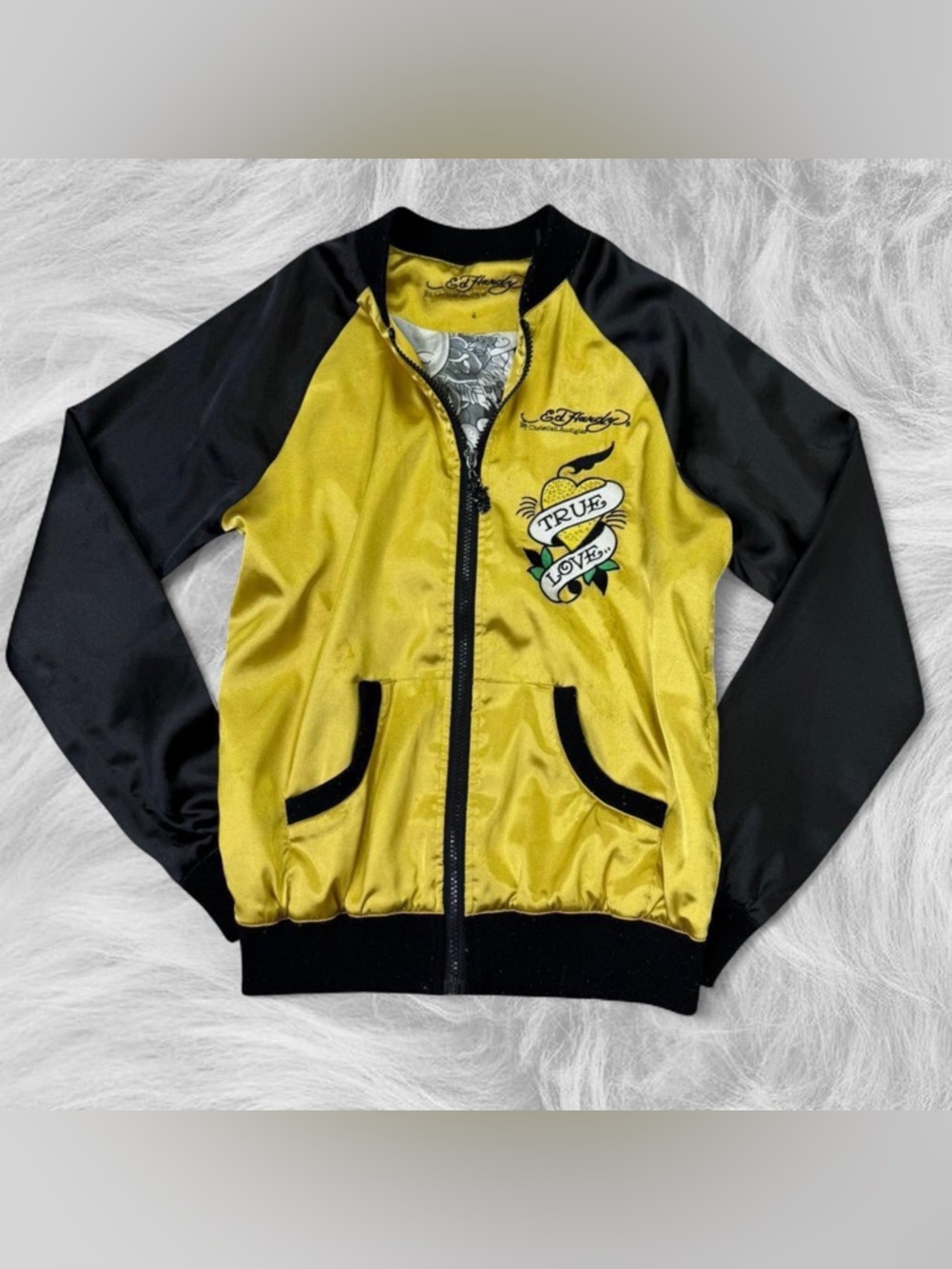 ˙⋆✮Y2K vintage grunge ED hardy jacket ˙⋆✮ - Picture 2 of 7